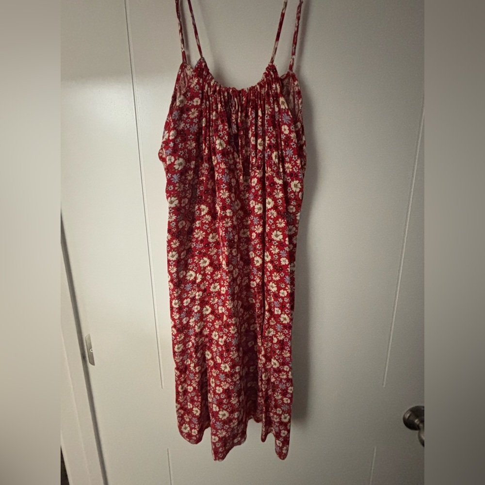 Forever 21 Red and White Floral Dress
